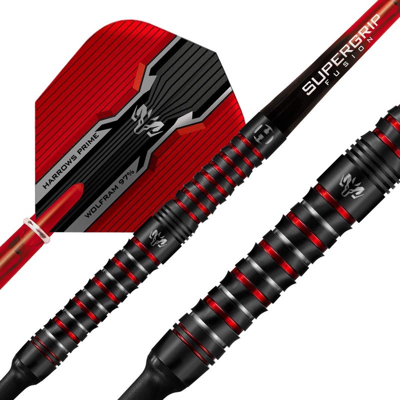 Harrows Wolfram Infinity 97% Tungsten Soft Tip Darts Set | 18g and 20g | Includes Supergrip Fusion Shafts and 100 Micron Prime Flights (18g) - Image 3